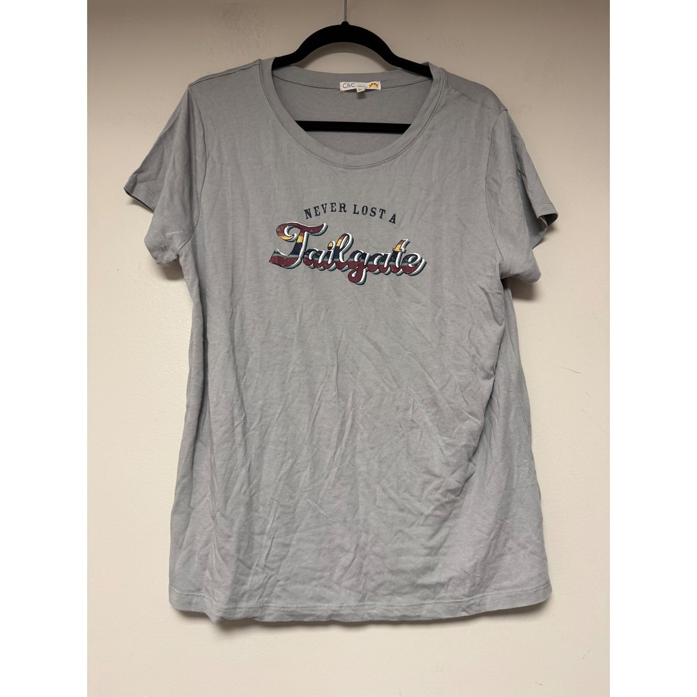 C&C California Gray Never Lost A Tailgate Graphic T Shirt XL